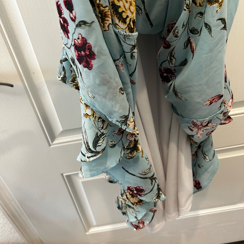 EST. 1946 Floral Blue Sleeveless Dress - Picture 9 of 10
